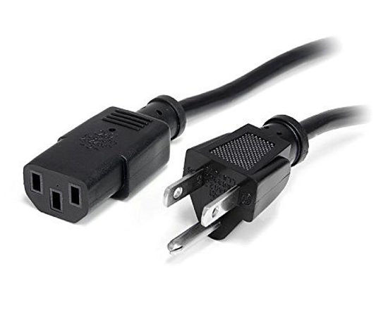 Picture of StarTech.com 20 ft Standard Computer Power Cord (NEMA 5-15 to IEC 60320 C13) - 18 AWG Replacement AC Power Cable for PC or Monitor - 125V @ 10A (PXT10120)