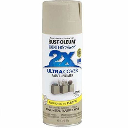 Picture of Rust-Oleum 249080 Painter's Touch 2X Ultra Cover, 12 Oz, Satin Fossil