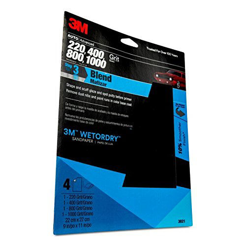 3M Wetordry Sandpaper, 9-Inch By 11-Inch, Assorted Grit, 5