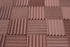 Picture of Soundproofing Acoustic Studio Foam - Brown Color - Wedge Style Panels 12x12x2 Tiles - 4 Pack