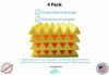 Picture of Soundproofing Acoustic Studio Foam - Yellow Color - Wedge Style Panels 12x12x2 Tiles - 4 Pack