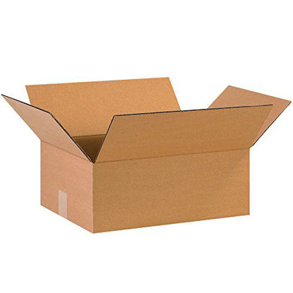 Picture of Partners Brand P16126 Flat Corrugated Boxes, 16"L x 12"W x 6"H, Kraft (Pack of 25)