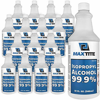 Picture of MaxTite Isopropyl Alcohol 99.9% (4 Gallons (32oz, 16 Pack))