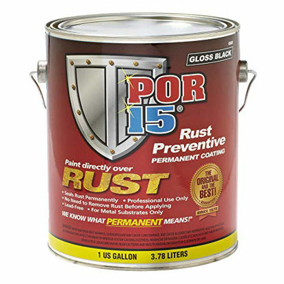 Picture of POR-15 45001 Gloss black Rust Preventive Paint - 1 Gallon
