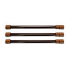 Picture of Camco 17" RV Cupboard Bars - 3 pack, Holds Food and Drinks in Place During Travel, Prevents Messy Spills, Spring Loaded and Extends Between 10" and 17" - Brown ( 44066)