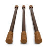 Picture of Camco 17" RV Cupboard Bars - 3 pack, Holds Food and Drinks in Place During Travel, Prevents Messy Spills, Spring Loaded and Extends Between 10" and 17" - Brown ( 44066)