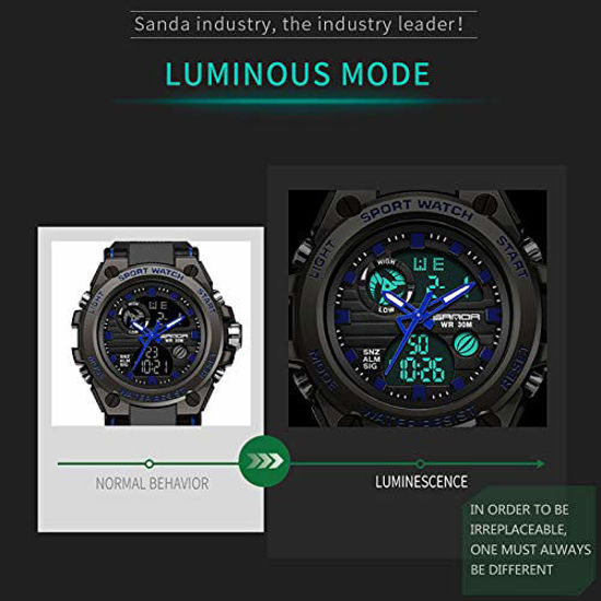GetUSCart- Men's Military Watch Outdoor Sports Electronic Watch ...