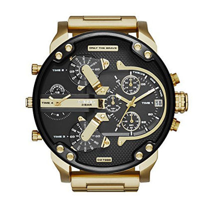 Picture of Diesel Men's Mr. Daddy 2.0 Quartz Stainless Steel Multifunction Watch, Color: Gold (Model: DZ7333)