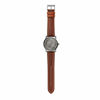 Picture of Fossil Men's Copeland Quartz Leather Three-Hand Watch, Color: Smoke, Brown (Model: FS5664)