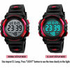Picture of Boys Digital Watch Outdoor Sports 50M Waterproof Electronic Watches Alarm Clock 12/24 H Stopwatch Calendar Boy Wristwatch - Red