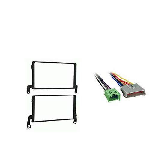 Compatible with Ford F 150 1999 2000 2001 2002 2003 Double DIN Stereo Harness Radio Install Dash Kit Package