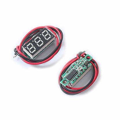 Picture of DC 0-30V LED Display Digital Voltmeter Board Two-Wire Mini Digital Voltmeter Voltage Tester Meter Panel