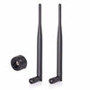 Picture of Bingfu Dual Band WiFi 2.4GHz 5GHz 5.8GHz 6dBi SMA Male Antenna (2-Pack) for Wireless Vedio Security IP Camera Recorder Surveillance Recorder Truck Trailer Rear View Backup Camera Reversing Monitor