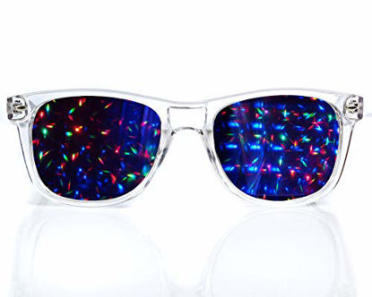Picture of Transparent Starburst Diffraction Glasses - for Raves, Festivals & More