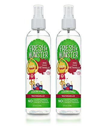 Picture of Fresh Monster Detangler Spray For Kids, Watermelon | Toxin-Free, Hypoallergenic & Natural (2 pack)