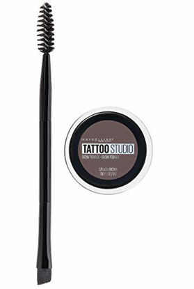 Picture of Maybelline New York Tattoostudio Brow Pomade Long Lasting, Buildable, Eyebrow Makeup, Ash Brown, 0.106 Ounce