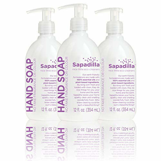 Picture of Sapadilla Sweet Lavender + Lime Biodegradable Liquid Hand Soap Pump, 12 Ounce, (Pack of 3)