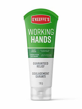 Picture of O'Keeffe's Working Hands Hand Cream for Extremely Dry, Cracked Hands, 7 Ounce Tube (198g), white (EN/FR)
