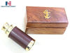 Picture of Antique Marine Small Brass Telescope 6" with Wooden Box Pirate Nautical
