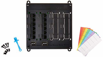 Picture of Leviton 476TM-612 Twist and Mount Patch Panel, 12 CAT 6 Ports