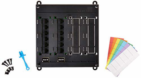 Picture of Leviton 476TM-612 Twist and Mount Patch Panel, 12 CAT 6 Ports