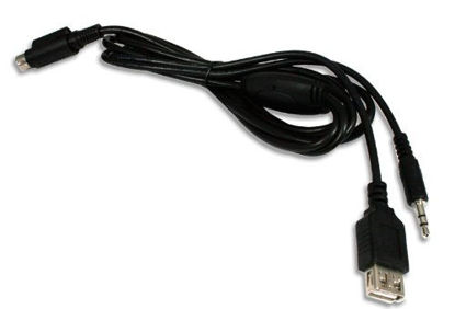 Picture of GROM Audio 35USB AUX-in 3.5mm Audio and 5V USB Charging Cable, 5FT