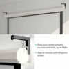 Picture of Universal Projector Screen L-Bracket Wall Hanging Mount 6 inch Adjustable Extension with Hook Manual, Spectrum and Perfect Screen Placement up to 66 lbs, 30kg (PSM001-B), Black
