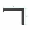 Picture of Universal Projector Screen L-Bracket Wall Hanging Mount 6 inch Adjustable Extension with Hook Manual, Spectrum and Perfect Screen Placement up to 66 lbs, 30kg (PSM001-B), Black