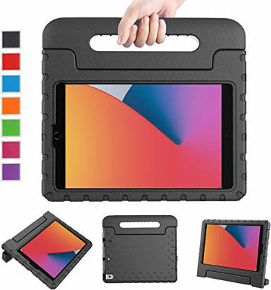 Picture of LTROP Case for iPad 10.2 2020/2019, iPad 8th Generation Case, iPad 7th Generation Case for Kids - Shockproof Light Weight Handle Stand Kids Case for Apple iPad 10.2-inch (8th/7th Gen) and Air 3, Black