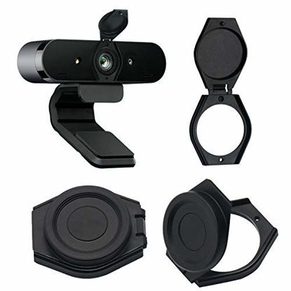 Picture of Webcam Cover Lens Cap, 3 Pcs Webcam Lens Cover Shutter Hood Cover for Logitech HD Pro Webcam C270/C615/C920/C930e/C922X to Protect Your Privacy and Security