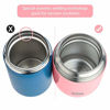 Picture of Insulated Lunch Container DaCool Hot Food Jar 16 oz Stainless Steel Vacuum Bento Lunch Box for Kids Girls Adult with Spoon Leak Proof Hot Cold Food for School Office Picnic Travel Outdoors - Pink