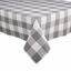 Picture of DII Buffalo Check Collection Classic Tabletop, Tablecloth, 60x84, Gray & White