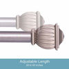 Picture of Kenney Beckett Adjustable Curtain Rod, 28-48", French Pewter