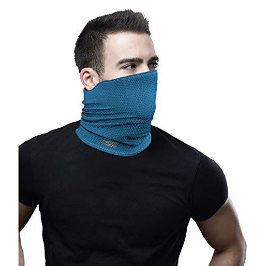 Picture of Copper Fit unisex adult Guardwell Face Cover and Neck Gaiter, Blue, US