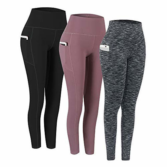 GetUSCart- Fengbay 3 Pack High Waist Yoga Pants, Pocket Yoga Pants