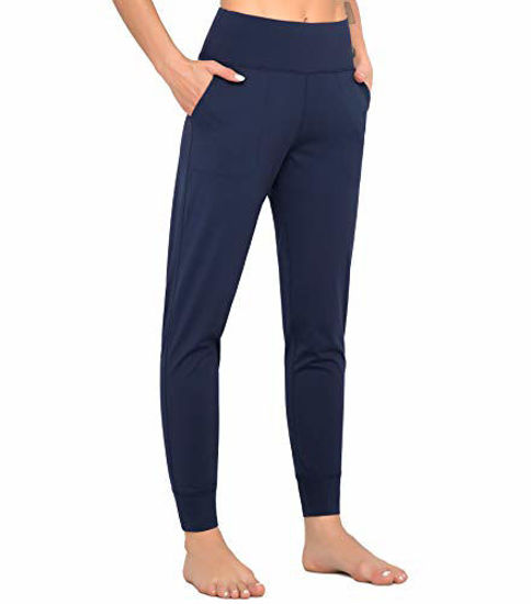 Picture of Dragon Fit Joggers for Women with Pockets,High Waist Workout Yoga Tapered Sweatpants Women's Lounge Pants (Joggers78-Blue, X-Large)