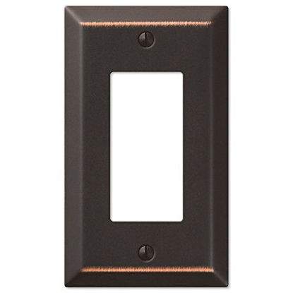 Picture of AMERELLE 163RDB Century Single Rocker Steel Wallplate in Aged Bronze