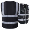 Picture of JKSafety 9 Pockets Class 2 High Visibility Zipper Front Safety Vest With Reflective Strips,Meets ANSI/ISEA Standards (3X-Large, Orange)