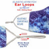Picture of Washable Face Mask with Adjustable Ear Loops & Nose Wire - 3 Layers, 100% Cotton Inner Layer - Cloth Reusable Face Protection with Filter Pocket - Made in USA - (Blue Tie Dye)