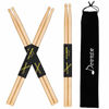 Picture of Donner Drum Sticks, Snare Drumsticks 5A Classic Maple Wood Drumsticks 3 Pair With Carrying Bag