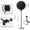 Picture of YOTTO Microphone Pop Filter Studio Windscreen Mic Cover Mask Shield with Flexible Gooseneck and Clamp for Blue Yeti, Audio Technica and All Microphones