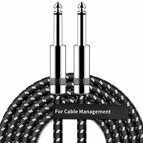 Amplifier Guitar Cable 20FT Right Angle 1/4 Inch TS to Straight 1/4 Inch TS Electric Instrument Cable Bass Audio Cord for Electric Guitar Bass Keyboard Pro Audio Amplifier Guitar Cable 20FT Right Angle 1/4 Inch TS to Straight 1/4 Inch TS Electric Instrument Cable Bass Audio Cord for Electric Guitar Bass Keyboard Pro Audio