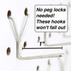 Picture of Stainless Steel Pegboard Hooks 50-Pack 1" L Hook - Will Not Fall Out - Fits Any Peg Board - Organize Tools, Accessories, Workbench, Garage Storage, Kitchen, Craft or Hobby Supplies, Jewelry, Retail