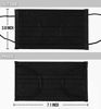 Picture of 500pcs Disposable Black Mask 3-Ply Face Masks with Earloops Face Shield