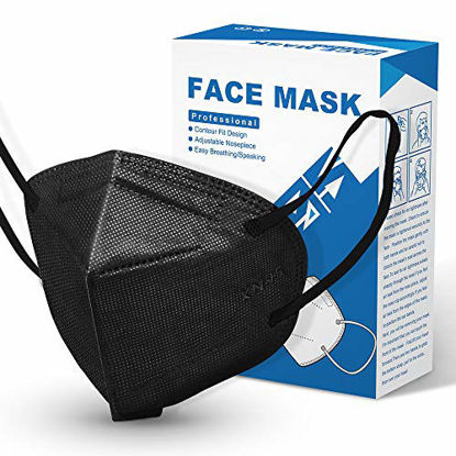 Picture of [10 Pieces] Disposable KN95 Face Mask Mouth Cover Masks (Black)