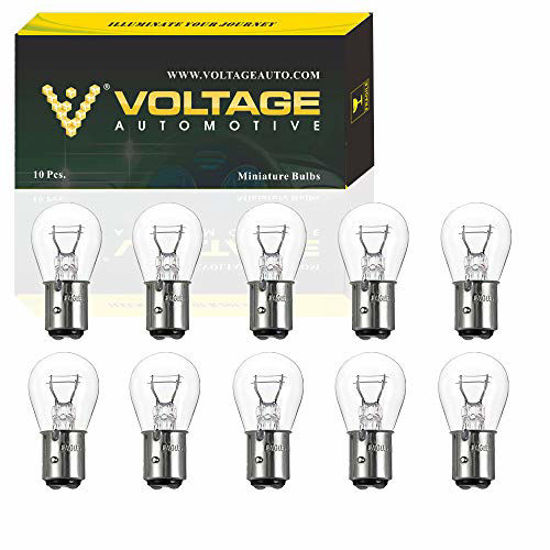 Picture of (10 Pack) 2057 Automotive Brake Light Turn Signal Side Marker Light Bulb - Voltage Automotive