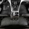 Picture of Amazon Basics 4-Piece All-Season Odorless Heavy Duty Rubber Floor Mat Set with Cargo Liner for Cars, SUVs, and Trucks