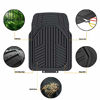 Picture of Amazon Basics 3-Piece All-Season Odorless Heavy Duty Rubber Floor Mat for Cars, SUVs and Trucks, Black
