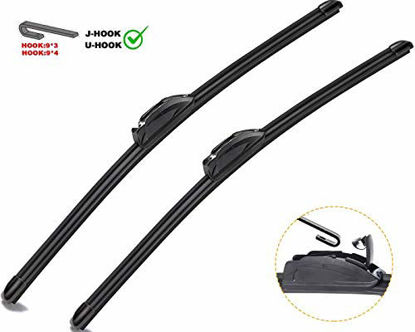 Picture of Autoboo Oem Quality 26" + 17" Premium All-Seasons Windshield Wiper Blades (Set of 2)