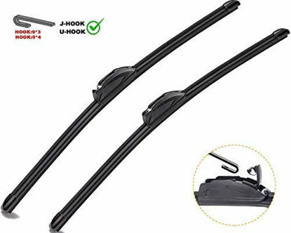Picture of Autoboo Oem Quality 26" + 14" Premium All-Seasons Windshield Wiper Blades (Set of 2)